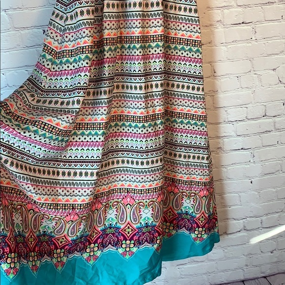 Girls Dress turquoise Aztec Pattern skirt long - Picture 12 of 15